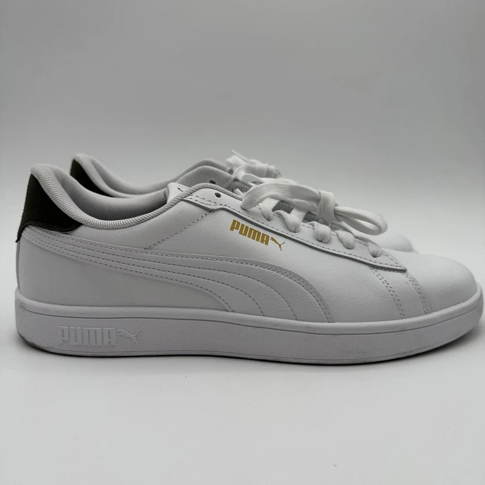 Puma Smash v2 White Gold Casual Sneakers Men's Size 10.5 Store‎ Try-On